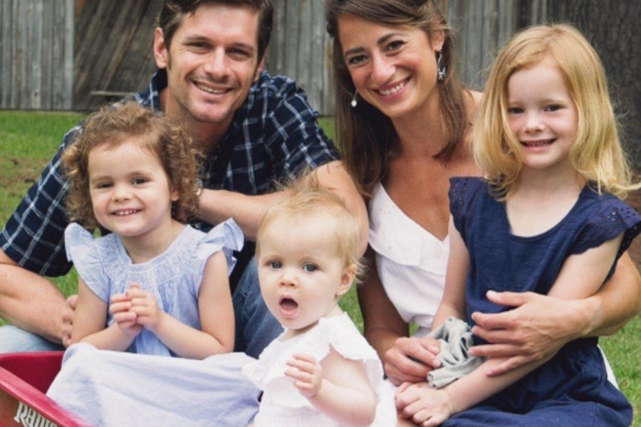 SFC Eric M. Emond, a 2019 honoree, with his wife Allison and daughters Lucy, Ruby and Emilia