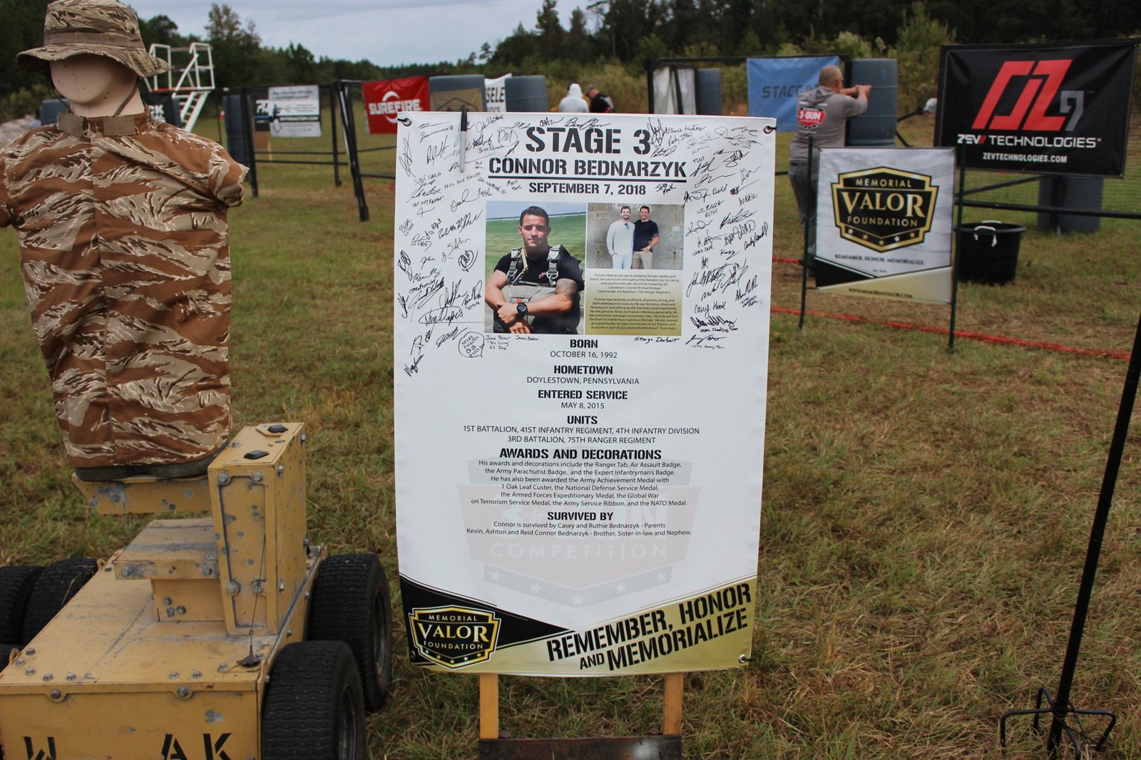 Connor J. Bednarzyk family at the Memorial 3 Gun, photo 1
